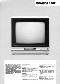 Brochures: Commodore 1702