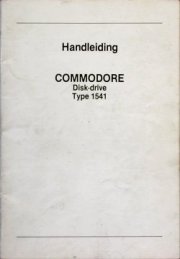 Handleiding Commodore Disk-drive Type 1541