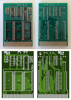 The PCB of the DELA EP64 cartridge.