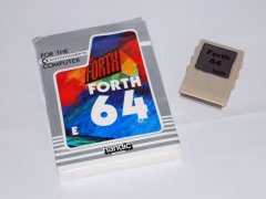 The Handic - C64-FORTH cartridge with the manual and packaging.