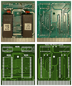 The PCB of the Handic - Calc Result Advanced cartridge.