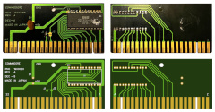 The PCB of the Commodore VIC-1906 - Alien cartridge.