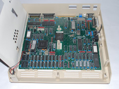 The motherboard of the Commodore PC-1.