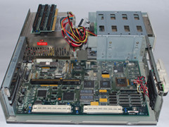 The motherboard of the Commodore 286SX-16 computer.