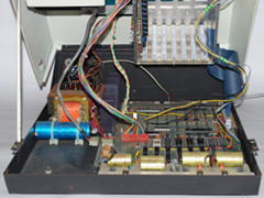 Binnenzijde van de Commodore PET 2001 (Blue) computer.