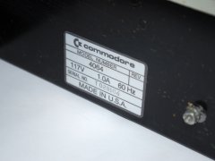 Das Modell und Seriennummer des Commodore Educator 64.