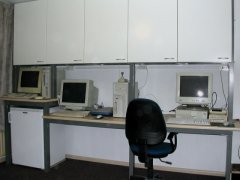 Commodore Info Museum hobbyroom.