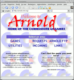 The Arnolds FTP web page.