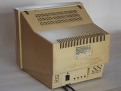 The rear side of the Commodore 1402 monitor.