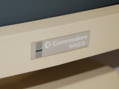 The logo of the Commodore 1403 monitor. 