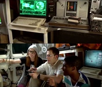A Commodore Amiga 600 and a C64 computer in Angry Video Game Nerd: The Movie.