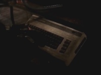A Commodore C64 computer in the movie Karate Cop.