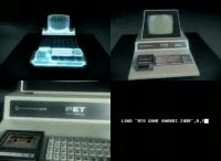 A Commodore PET 2001 computer in the intro of the MTV Video Game Awards 2009.