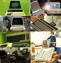A Commodore PET 2001, CBM-II, C64, Amiga 1200, Max Machine, Educator, C65 and the Golden C64 computer in the documentary Pixelmacher.